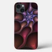 魔法のような光沢のある抽象芸術ストライプのフラカラフルルタル Case-Mate iPhoneケース (裏面)