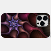 魔法のような光沢のある抽象芸術ストライプのフラカラフルルタル Case-Mate iPhoneケース (裏面 (横))