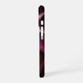 魔法のような光沢のある抽象芸術ストライプのフラカラフルルタル iPhone 16ケース (左側面)