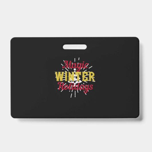 魔法のような冬の休日 バッジ (正面)