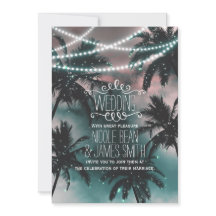 魔法のような夜空のビーチでの夕方ウェディング