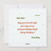 魔法のような悪魔的なクリスマスグリーティングカード |招待 シーズンカード (裏面)