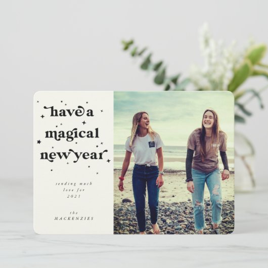 魔法のような新年の写真を撮る シーズンカード (スタンド正面)