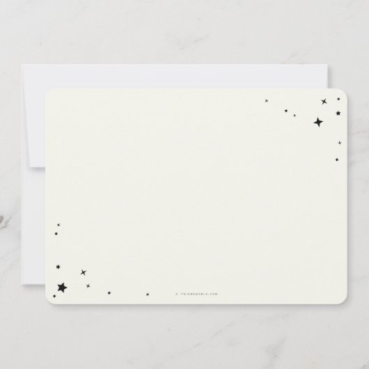 魔法のような新年の写真を撮る シーズンカード (裏面)