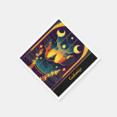 魔法のような本の領域 スタンダードカクテルナプキン (角)