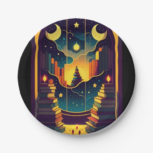 魔法のような本の領域 ペーパープレート (正面)