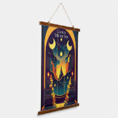 魔法のような本の領域 吊り下げ型タペストリー (傾斜あり)