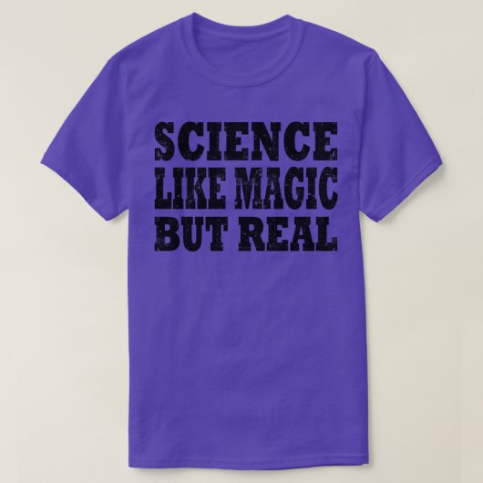 魔法のような科学実在 Tシャツ (デザイン正面)