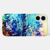 魔法のような芸術的なエーテル状の抽象モノグラム Case-Mate iPhoneケース (裏面 (横))