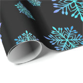魔法のような青い審美的な雪 ラッピングペーパー (ロールコーナー)