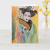 魔法のような - 内部が空白のグリーティング カード (黄色い花)