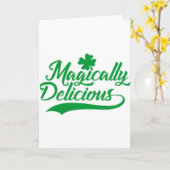 魔法のようにおいしいセントパトリックの日 カード (黄色い花)