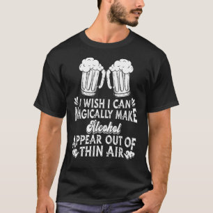 魔法のようにアルコールを表示するドリンクワインビールAl Tシャツ