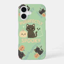 魔法のように優しくてスプーキイに甘い - かわいいパステルハロウィン iPhone 16ケース