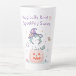 魔法のように優しくてスプーキーな甘さ - かわいいパステルハロウィン カフェラテマグ