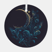 魔法のように咲く月を創る ガラスオーナメント (裏面)