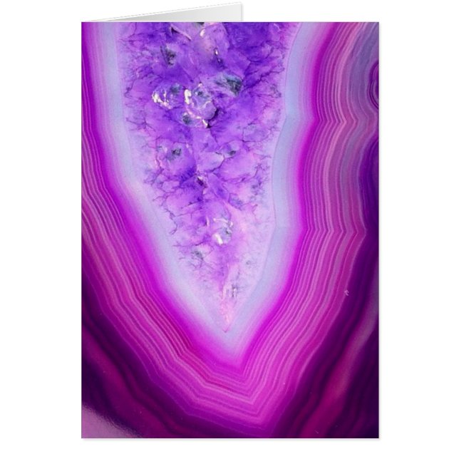 魔法のように紫色の瑪瑙Druzy (正面)