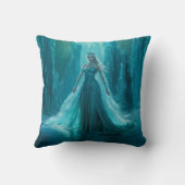 魔法のアイスクイーンウィンタークリスマス クッション (裏面)