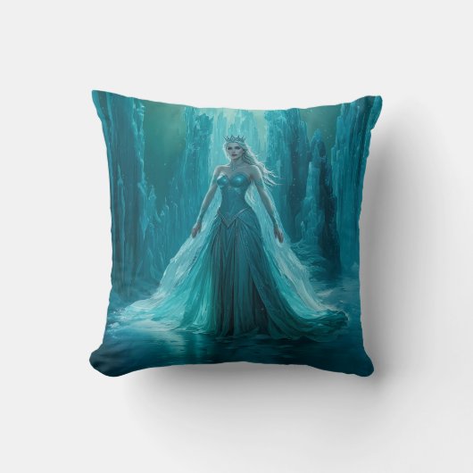 魔法のアイスクイーンウィンタークリスマス クッション (正面)