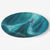 魔法のアイスクイーンウィンタークリスマス ペーパープレート (アングル)