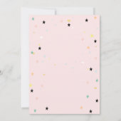 魔法のアイスクレームスターズピンク誕生日 招待状 (裏面)