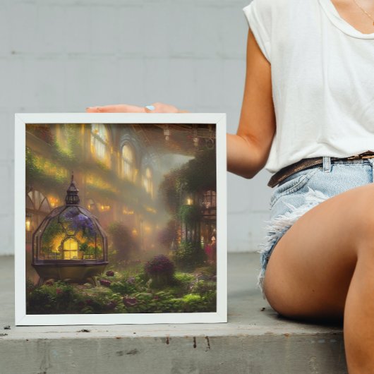 魔法のアトリウムデジタルアートポスター ポスター