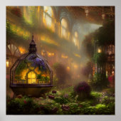 魔法のアトリウムデジタルアートポスター ポスター (正面)