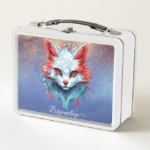 魔法のアニメ猫猫がパーソナライズ メタルランチボックス (正面)