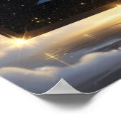 魔法のアルファベットZのウォールアートポスター　子供部屋用 ポスター (角)