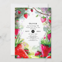 魔法のイチゴ魅力的誕生日