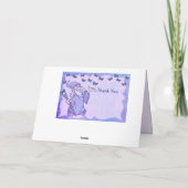 魔法のウィザードと蝶お客様のパーソナライズに感謝 カード (裏面)