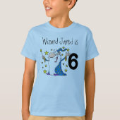 魔法のウィザードカスタマイズ可能な誕生日Tシャツ Tシャツ (正面)