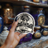 魔法のウィザードポーションボトルドラゴンラベル シール