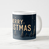 🎄 魔法のウィンターナイトマグ 🌟 ジャンボコーヒーマグカップ (正面右)