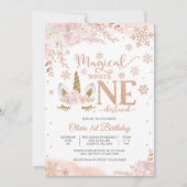 魔法のウィンター ワンダーランド ご招待 招待状 (正面)