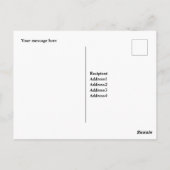 魔法のウサギ誕生日はがき(編集可能) ポストカード (裏面)