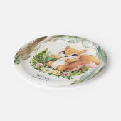 魔法のウッドランドリス誕生日 ペーパープレート (アングル)