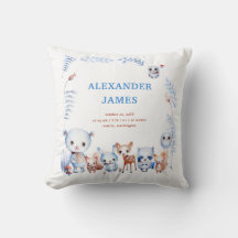 魔法のウッドランド動物誕生統計ボーイベビー