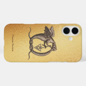 魔法のウロボロスドラゴンズ名金ゴールド Case-Mate iPhoneケース (裏面 (横))