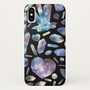 魔法のエネルギークリスタル 虹色クリスタルロック iPhone X ケース