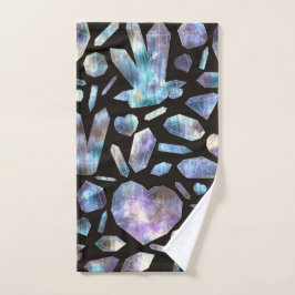 魔法のエネルギー結晶レインボークリスタルロック バスタオルセット