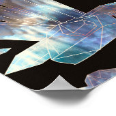 魔法のエネルギー結晶レインボークリスタルロック ポスター (角)