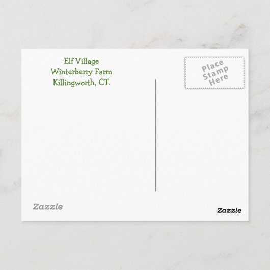 魔法のエルフの家 ポストカード (裏面)