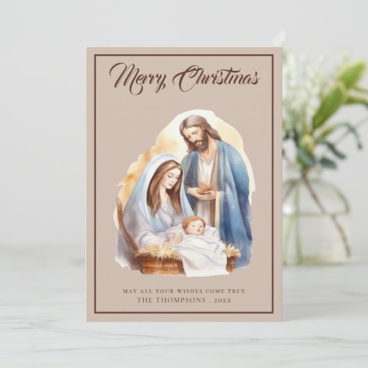 魔法のエレガント出生スタークリスマス シーズンカード (スタンド正面)