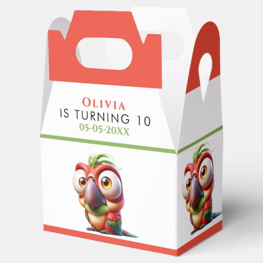 魔法のオウムのニンジンの1st誕生日 フェイバーボックス (オープン)