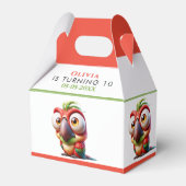 魔法のオウムのニンジンの1st誕生日 フェイバーボックス (正面サイド)