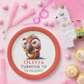 魔法のオウムのニンジンの1st誕生日 ペーパープレート (パーティー)