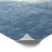 魔法のオオカミの足跡の冬の風景 ポスター (角)