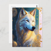 魔法のオオカミ、ポストクロッシング ポストカード (正面/裏面)