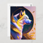 魔法のオオカミ、ポストクロッシング ポストカード (正面/裏面)